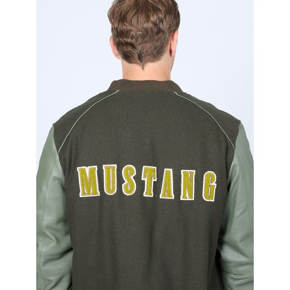 Куртка кожаная мужская MUSTANG men's college blouson