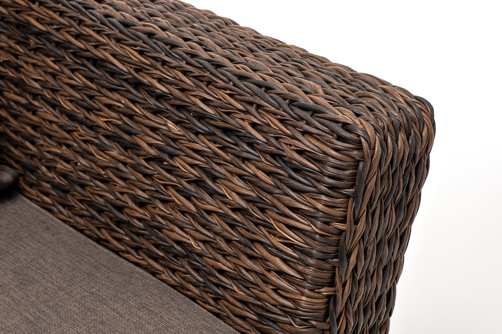 "Капучино" кресло из искусственного ротанга (гиацинт), цвет коричневый