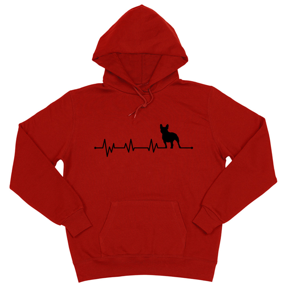 Толстовка "Французский бульдог - сердечный ритм"