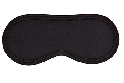 Черная маска на глаза на тонких резинках (Цвет: черный)