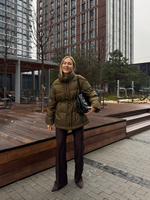 Пуховик Brunello миди изумруд