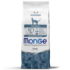 Сухой корм Monge Cat Speciality Line Monoprotein Sterilised для стерилизованных кошек, из форели