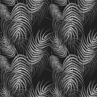 пальмовая ветвь черно-белая