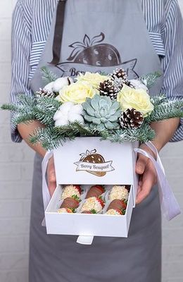 Шкатулка "Зимний лес"