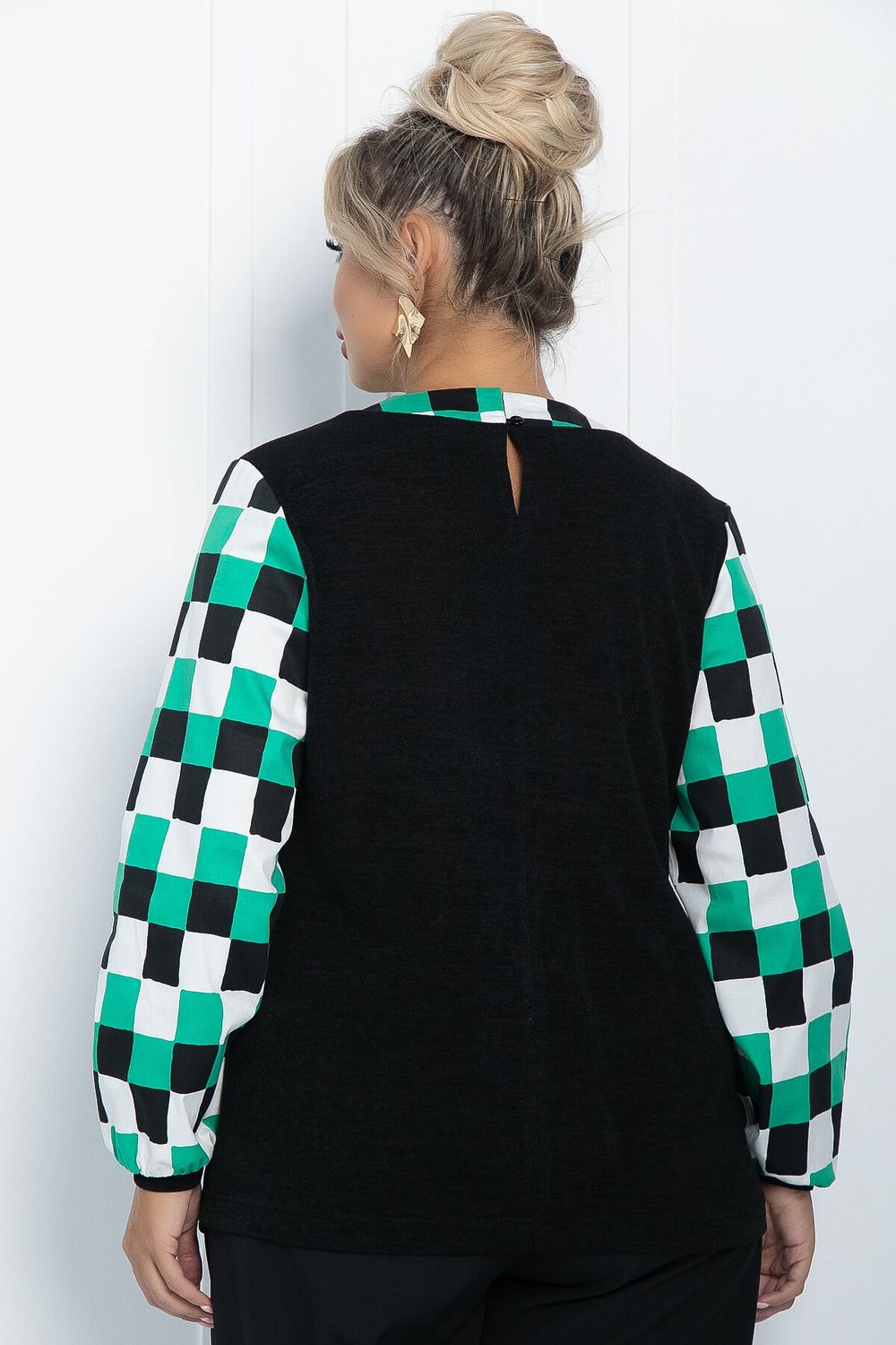 Джемпер Авива (черный/мультиколор) Б11510 LT Collection