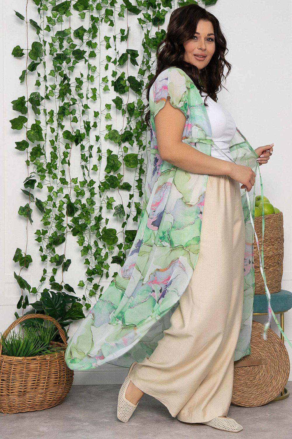 Парео (платье) Изольда (зеленое) П13601-9М LT Collection