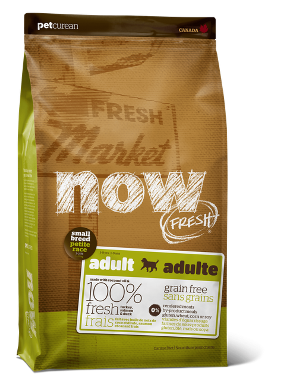 NOW FRESH  для Взрослых собак Малых пород с Индейкой, Уткой и овощами (Fresh Small Breed Adult Recipe Grain Free ) 2,72 кг
