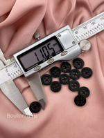 Пуговицы Арман. на прокол черные