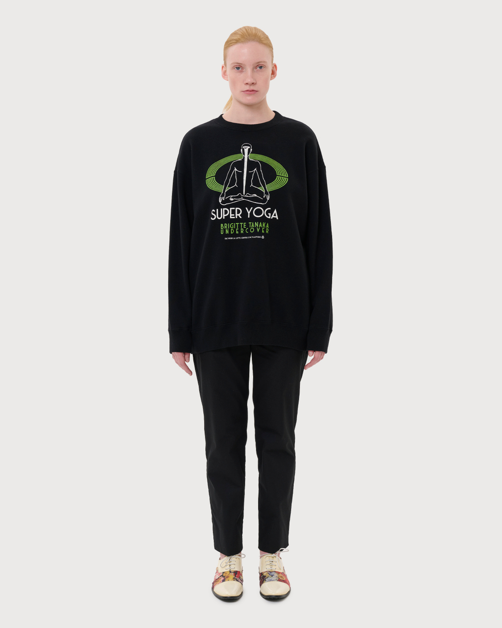 UNDERCOVER x BRIGITTE TANAKA СВИТШОТ ЧЕРНЫЙ SUPER YOGA