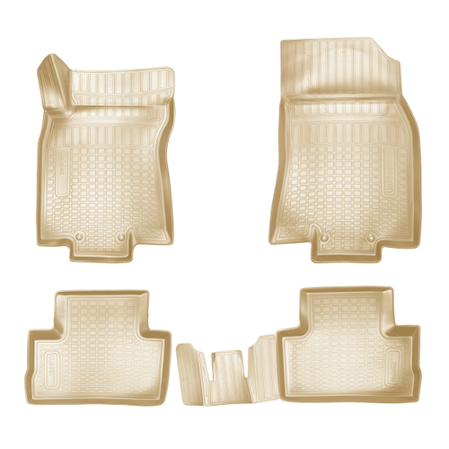 Ковры в салон Norplast/Unidec для Nissan Qashqai в кузове J11 (2015-), Бежевый, арт.NPA11-C61-608-B
