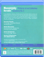 Berliner Philharmoniker, Simon Rattle / Mussorgsky : Pictures At An Exhibition, Borodin : Symphony No. 2 (Blu-ray)