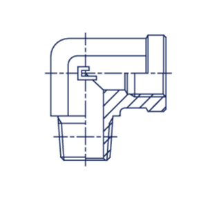Штуцер FSC90 BSP 1/2 - BSPT 1/2