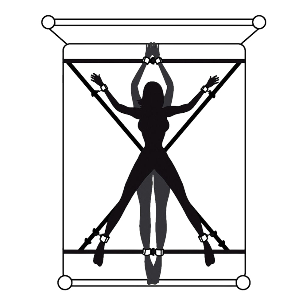 Набор для связывания Fifty Shades of Grey Keep Still Over the Bed Cross Restraint