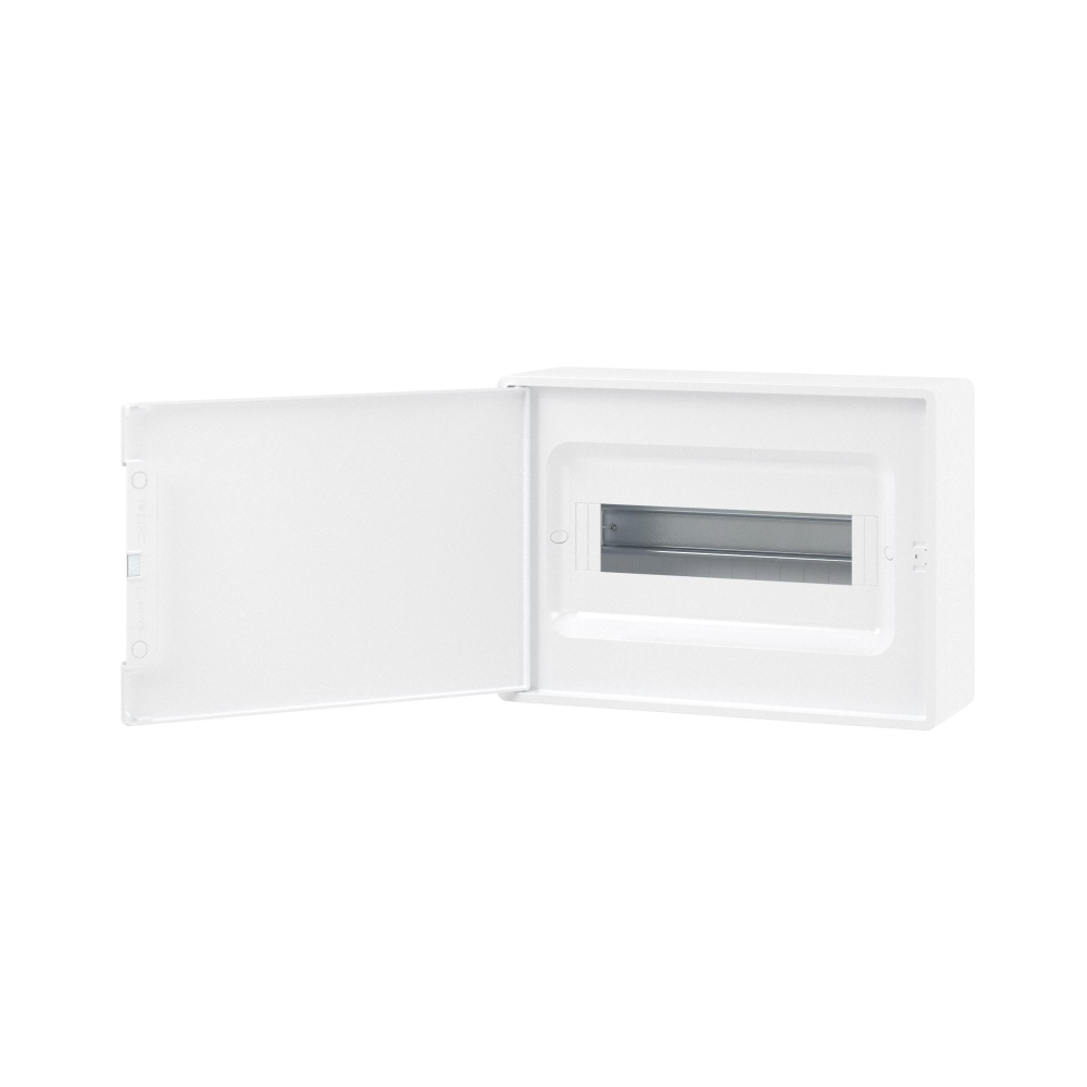 Щиток 12 мод настенный FRAME, белый, с белой дверцей, с 2 шинами PEN на6 и 8 отв.