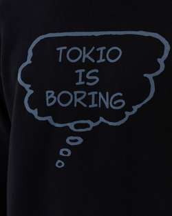 UNDERCOVER СВИТШОТ ЧЕРНЫЙ TOKIO IS BORING
