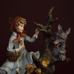 Винтаж: Фарфоровая мануфактура Capodimonte. «Красная шапочка»