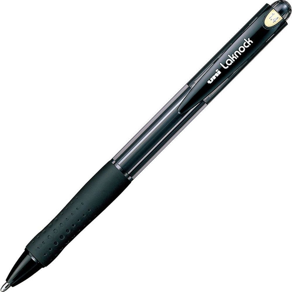 Шариковая ручка Uni Laknock (1,4 мм, черная)Копировать товар
