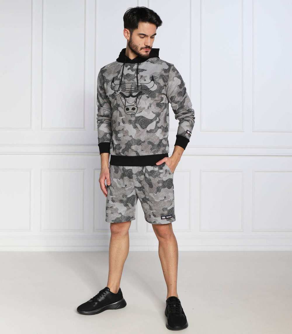 Худи boss x nba camo BOSS ORANGE - серый(50477453)