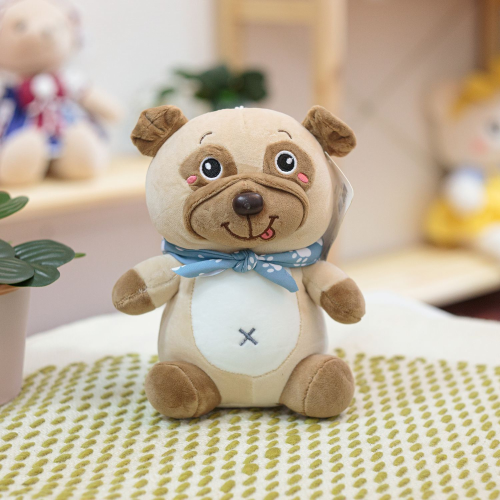Мягкая игрушка Собака Мопс для девочек и мальчиков в подарок