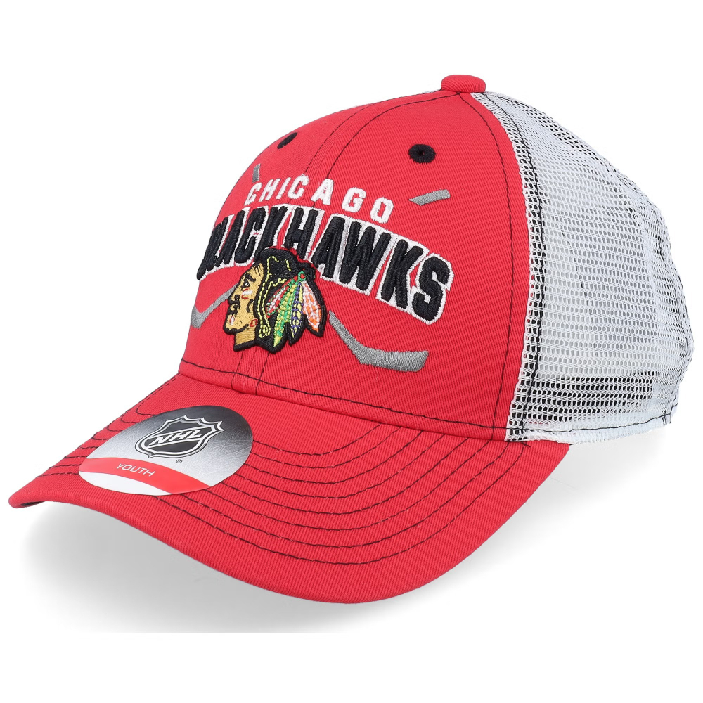 Бейсболка Adidas S24 Lockup Meshback Blackhawks JR