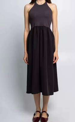 Летннн платье цвета графит хлопок 35 %