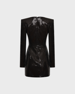 Платье мини с вырезом каре