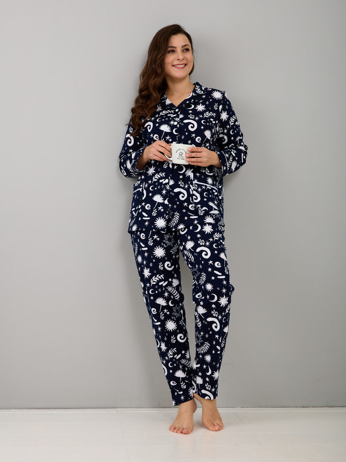 Пижама с брюками КБ-093/ночь-тсиний