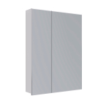 Шкаф зеркальный Lemark UNIVERSAL 60х80 см 2-х дверный, цвет корпуса: белый глянец