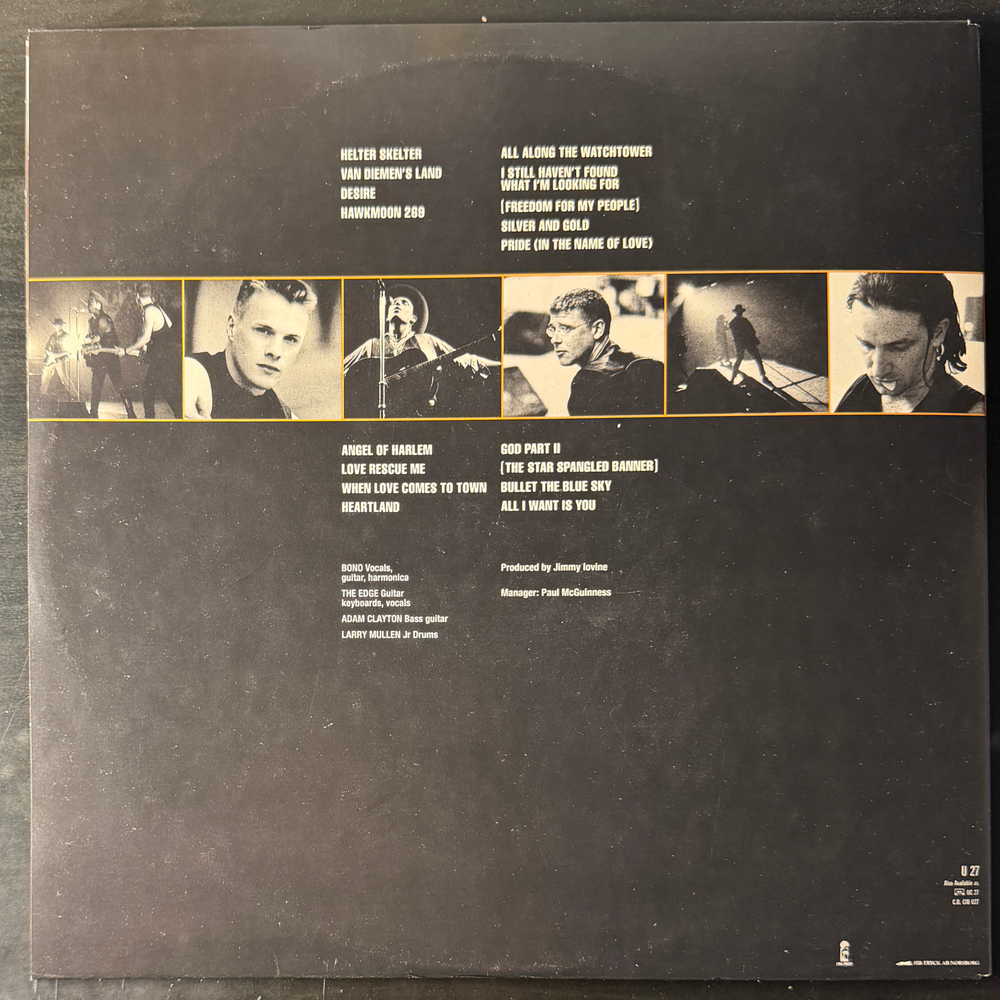 U2 - Rattle And Hum 2LP (Скандинавия 1988г.)