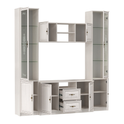 Шкаф комбинированный Габриэлла 06.87, Вудлайн кремовый