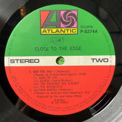 Винтажная виниловая пластинка LP Yes Close To The Edge (Japan 1972) (No Obi)
