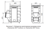 Банная печь Тунгуска Inox антрацит
