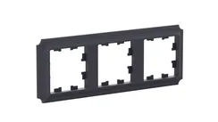 Рамка 3-м AtlasDesign Antique универс. карбон SE ATN101003