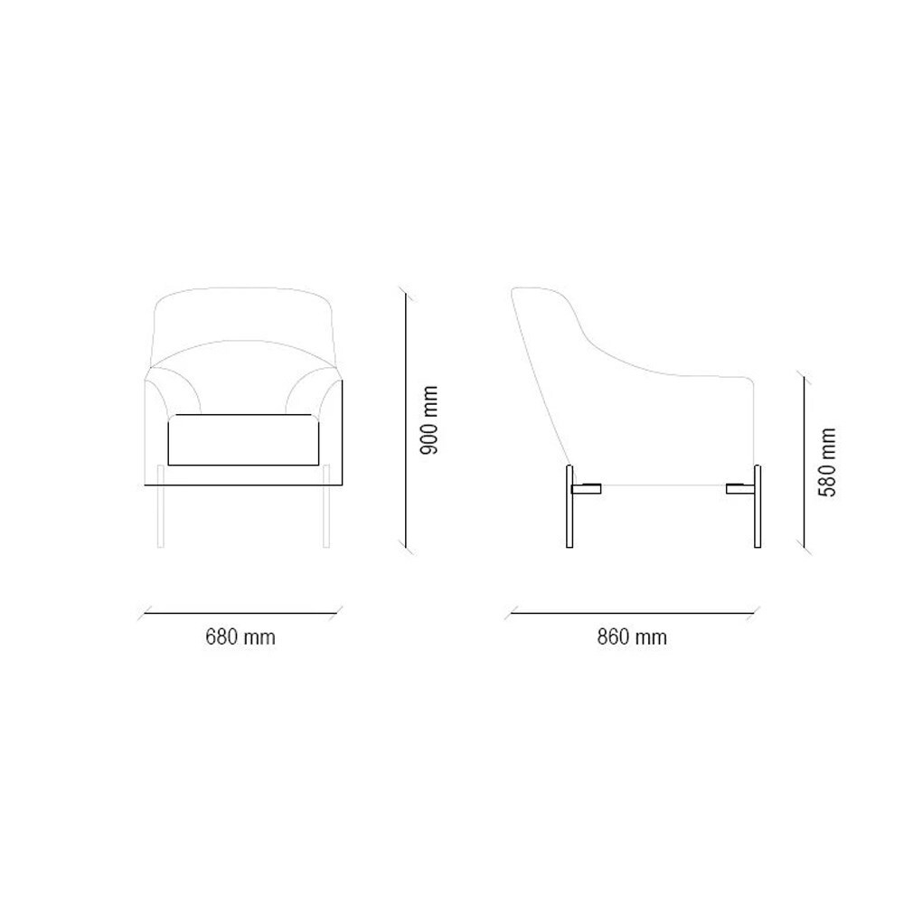 Кресло ENZA HOME DANTE EH53760