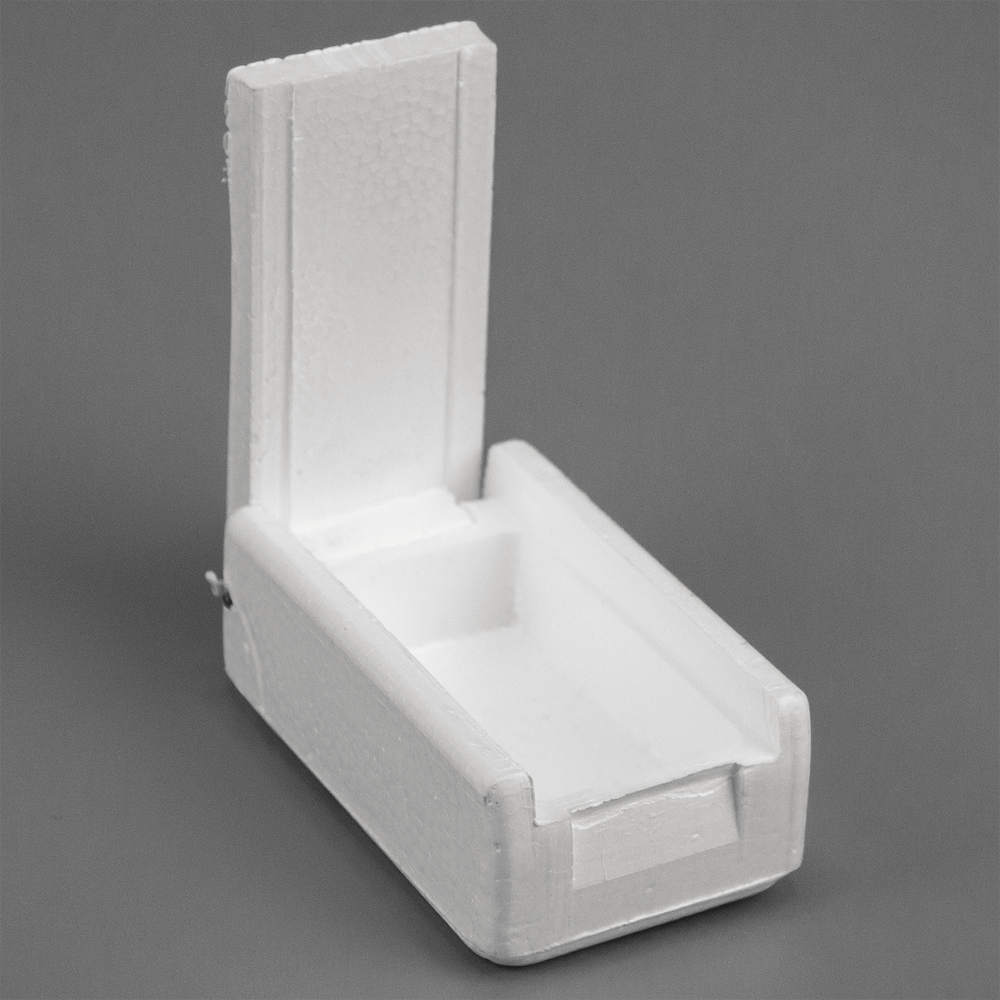 Мотыльница белая малая (80*50*30мм)