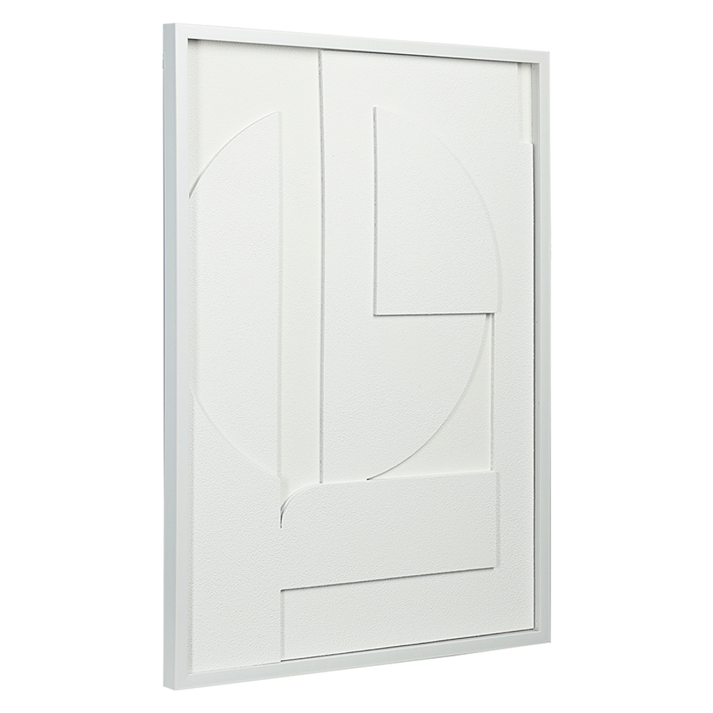 Панно декоративное с эффектом 3d minimalism, с белой рамой, 50х70 см