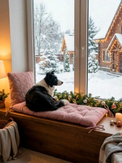 Подушка на скамью, подоконник, обувницу 100х45 см