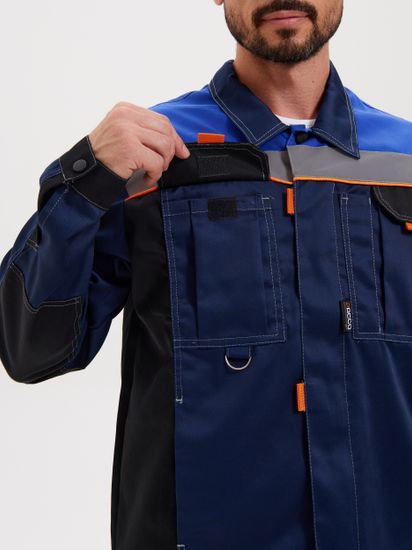 Костюм "Модуль" полукомбинезон (синий/василек/черный)