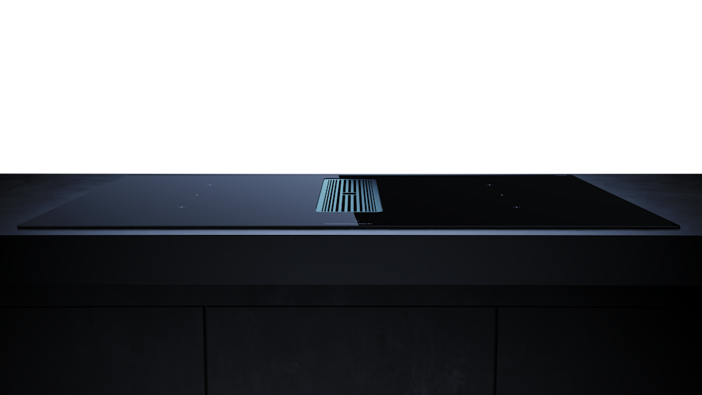 Индукционная варочная панель с вытяжкой Kuppersbusch KMI 8350.0 SR Stainless steel