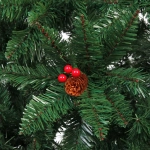 Ёлка «Лесное утро» 180 см, ПВХ с шишками и ягодами (688 веток)