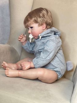 Кукла Реборн мягконабивная 75см в пакете (FA-431)