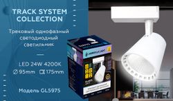 Ambrella Трековый однофазный светодиодный светильник Track System GL5975