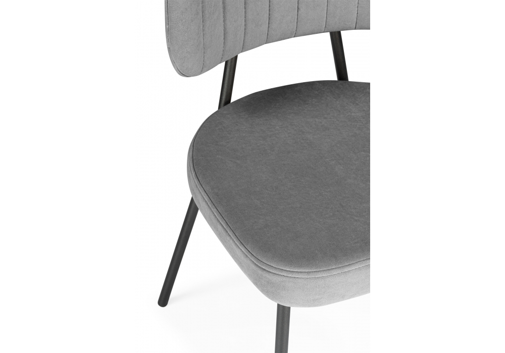 Стул на металлокаркасе Woodville Вакао антрацитовый brendy stone 28, черный