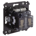 Розетка в стену, 2P+E, с з/ш, "Avanti", "Закаленная сталь"