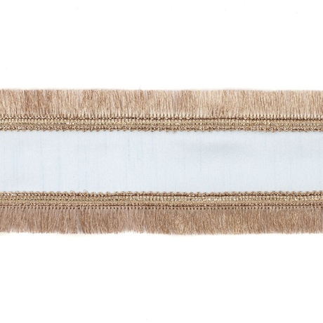 nan DUP.FRINGED EDGES RIBBON LT BLU/GLD Goodwill