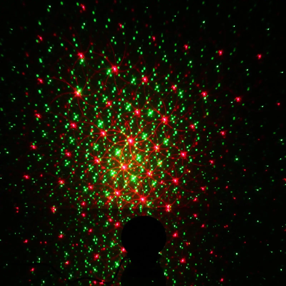 Световой прибор Лазер уличный, 4 картинки, корпус метал. XL-058 (220V)