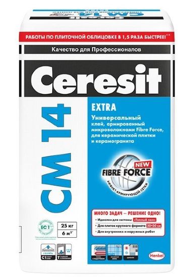 Клей плиточный Ceresit экстра  СМ 14  25кг.