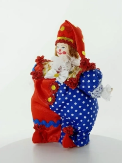 Кукла сувенирная фарфоровая Клоун