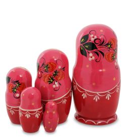 Народные промыслы МР-10/19 Матрешка 5-кукольная (Семеновская)