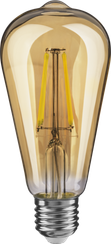 Лампа светодиодная Эдисона Navigator F-ST64 4Вт Е27 2500K 29338
